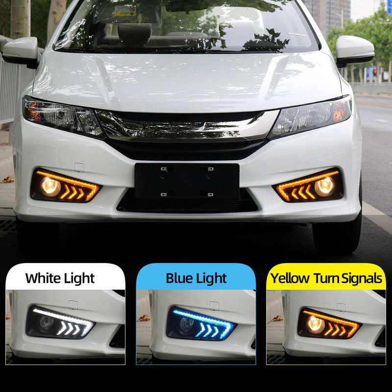 DRL para farol de neblina Honda City 2015 em diante 6