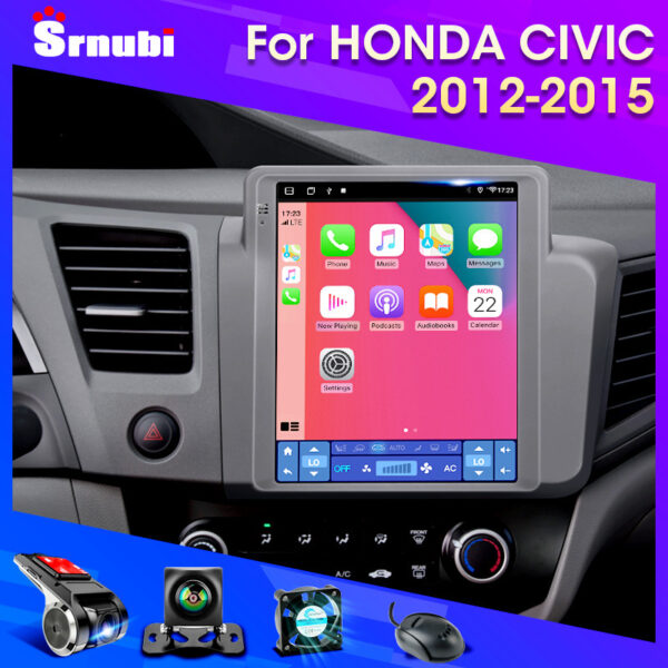 Multimídia acima de 2012 Tela grande Civic g9