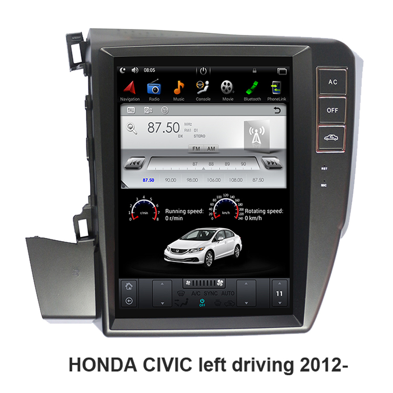 Multimídia acima de 2012 tela grande 6 Civic g9