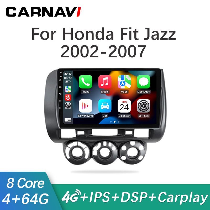 Central multimídia Honda Fit 10 polegadas 2004/08