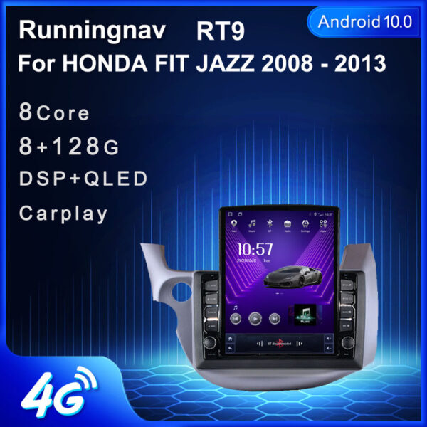 Central multimídia Honda Fit Tela vertical 2009/14