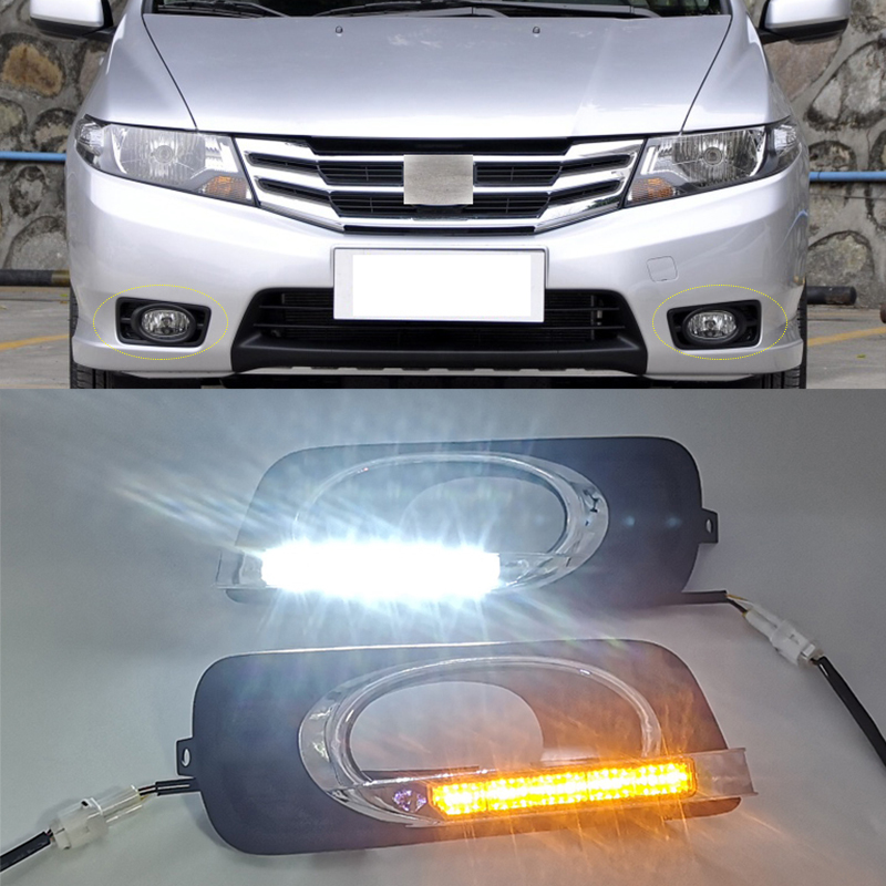 DRL para farol de neblina Honda City 2013/2014