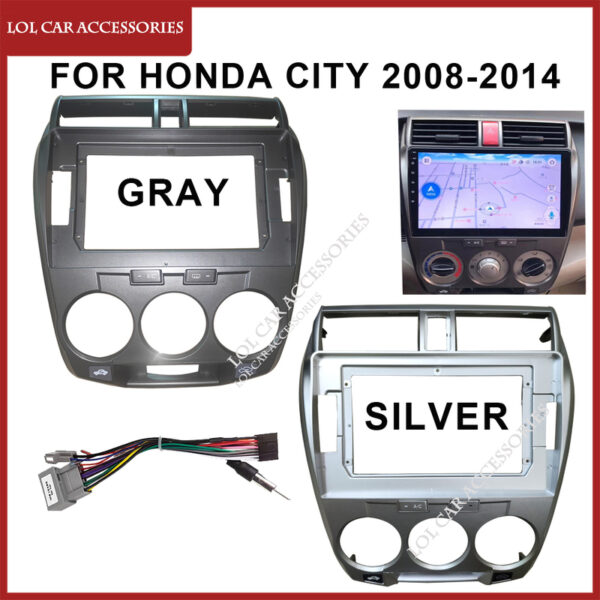 Moldura Central multimídia Honda City 2009 a 14