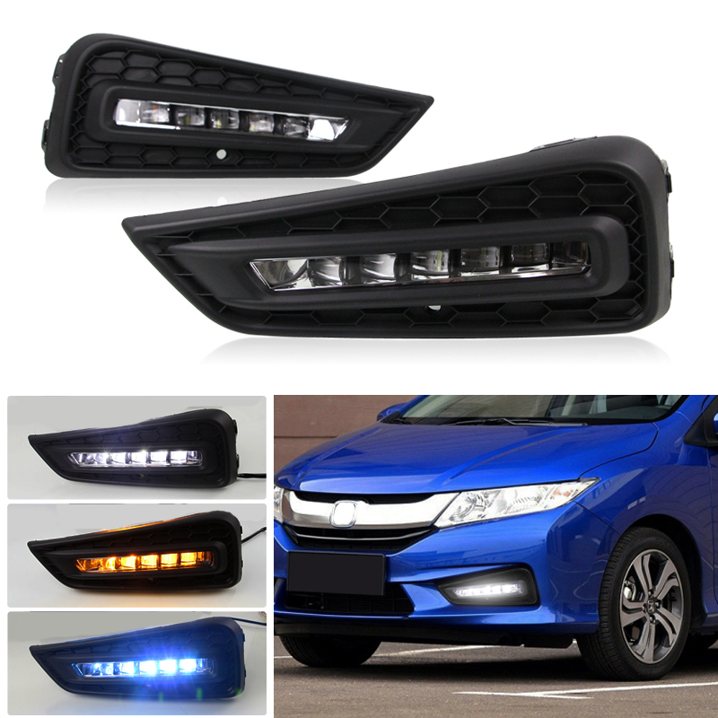 DRL para farol de neblina Honda City 2015 em diante 2