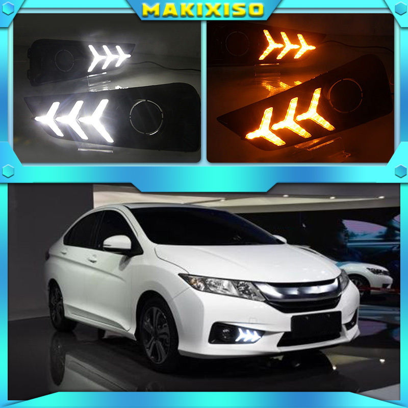 DRL para farol de neblina Honda City 2015 em diante 5