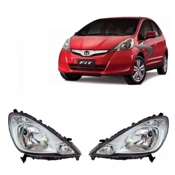 Par de farol Honda Fit 2013/14