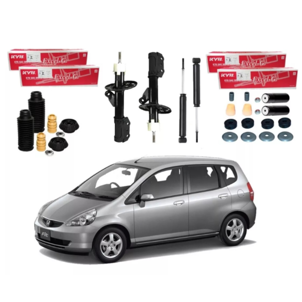 Kit 4 amortecedor dianteiro e traseiro kayaba Honda Fit 2004 a 2008