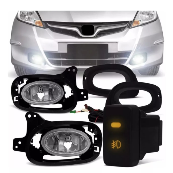 Kit farol de neblina Honda Fit 2010 a 2014