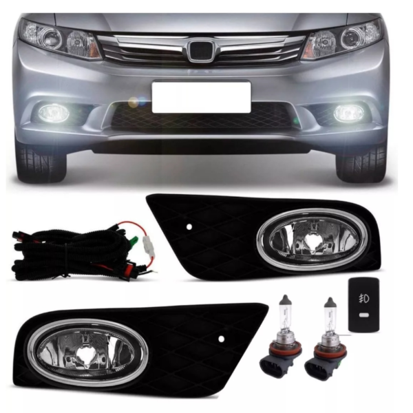 Kit farol de neblina Honda Civic 2012 a 2016