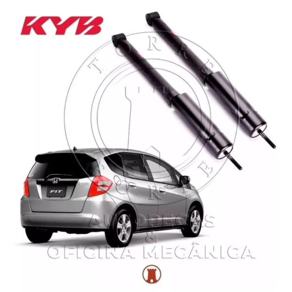 Par Amortecedor Traseiro Honda Fit Kyb 2003 2004 2005