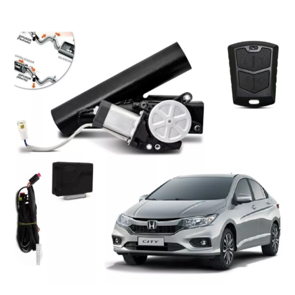 Difusor Escapamento Honda City Ronco Esportivo Com Controle