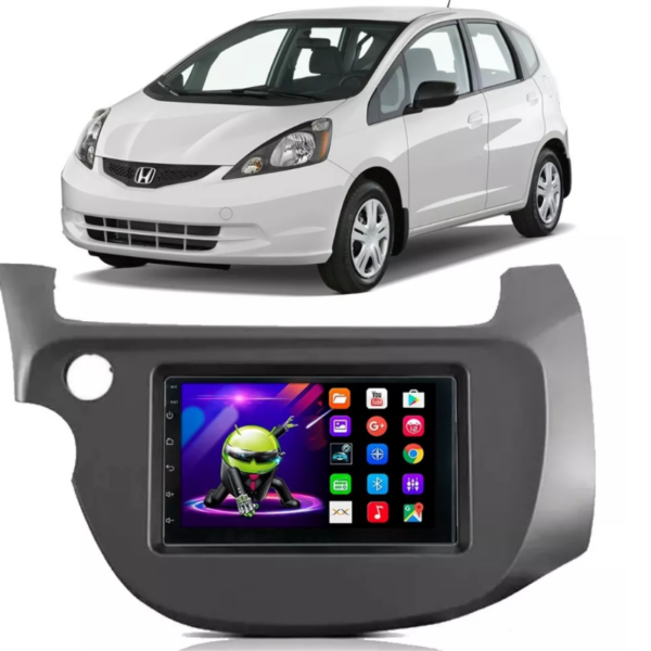 Kit Multimidia Android Honda Fit 2009 A 2014 Grafite Tv Gps