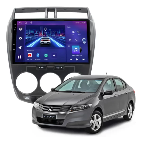 Multimídia Joker Honda City 2008 A 2014 Octacore 6+128gb 10p