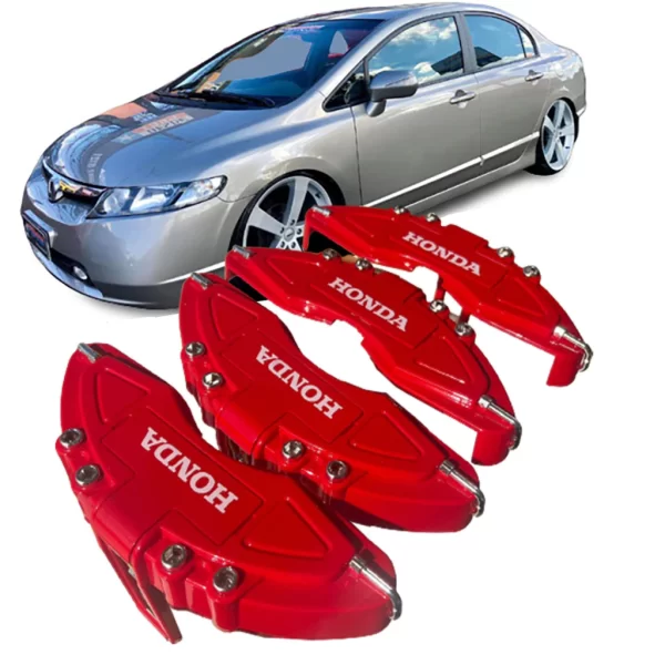 Capa De Pinça De Freio Garras 4 Pç Compatível honda Civic 2007 2008 2009 2010 2011 2012 2013 2014 2015 2016 G8 G9 TOP