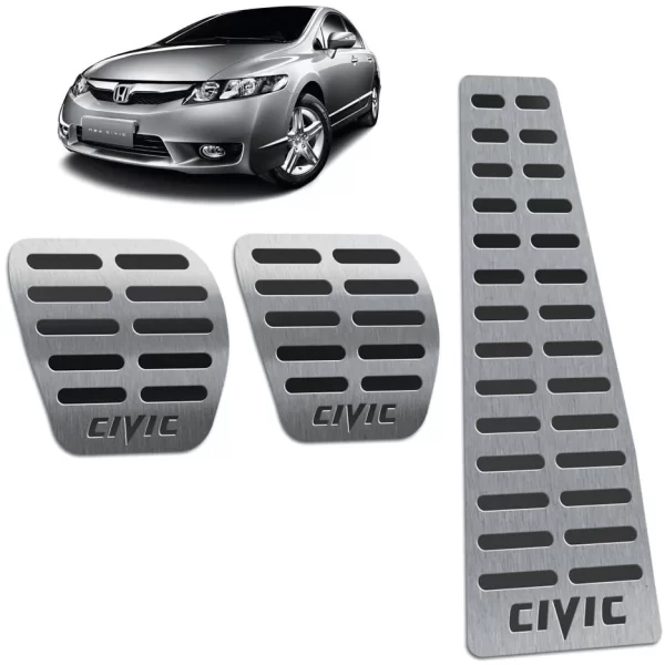 Kit Pedaleira Descanso Pé Civic 2006 até 2011